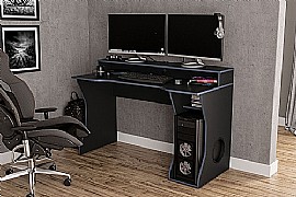 Enzo Gaming Desk in Blue and Black
